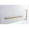 Kingston Brass 60" Acrylic Alcove Left-Hand Drain Tub with Right Sliding Tub Door, White/Brushed Brass KVTAP603622L7 - alternate 2