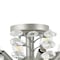 Jonathan Y Elisana 26" 4-Light Contemporary Bohemian Iron/Acrylic LED Semi Flush Mount, Silver Gray/Clear JYL9550A - alternate 5