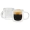 Mr. Coffee Salon Espresso 2 piece 3 Ounce Double Wall Insulated Glass Mug Set 750123588M - alternate 1