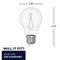 Bulbrite 2.5-Watt 25-Watt Equivelant A19 LED Light Bulb Medium Base (E26) Clear Filament 2700K, 4PK 862687 - alternate 2