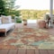 Homeroots 5' X 8' Copper And Orange Abstract Washable Indoor Outdoor Area Rug 609589 - alternate 3