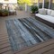 Homeroots 3' X 5' Blue Gray And Charcoal Botanical Leaves Washable Indoor Outdoor Area Rug 581936 - alternate 4