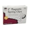 Charles Leonard Magnetic Spring Clips, 2", 12/Box, 12PK 68520 - alternate 2