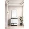 James Martin Vanities Breckenridge 36" Single Vanity, Bright White, w/ 3 CM Phantome Eclos Top 330-V36-BW-3PHT - alternate 2