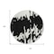 Homeroots 8' Black And Ivory Round Abstract Washable Indoor Outdoor Area Rug 613616 - alternate 2
