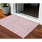 Homeroots 3' X 5' Pink Ivory And Gray Abstract Washable Indoor Outdoor Area Rug 601080 - alternate 1