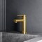 Vigo Jewel Single Handle Single-Hole Bathroom Faucet in Matte Brushed Gold VG01055MG - alternate 2