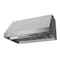 Wrightmaster 36 in. Convertible Vent Under Cabinet Range Hood in Silver with Dishwasher-Safe Baffle Filters ZR-CAS36928A - alternate 3