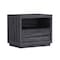 Manhattan Comfort Navis 26 in Nightstand in Charcoal Gray (1-Drawer) NS1872-3 - alternate 3