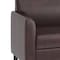 Flash Furniture Contemporary Chair, Brown Back, 30-1/2 in W 29" L 31-1/2" H, Flared, Leather Seat BT-827-1-BN-GG - alternate 2