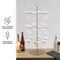 Lavish Home Cocktail Tree Stand 3-Tier Champagne Tower Holds 18 Stemware Glasses For Party Decorations KIT-DRNK1-GLD - alternate 3