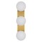 Jonathan Y Knox 23.3 in. 3-Light Mid-Century Modern Metal and Frosted Glass Globe LED Vanity Light, Brass Gold JYL9567A - alternate 3