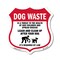Signmission Dog Poop Shield Sign Dog Waste Is A Thre, 18 Inch X 18 Inch, Plastic Sign SHI-P-18-374 - alternate 1
