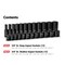 Capri Tools 3/8 in. Drive Shallow and Deep Impact Socket Set, 12-Point, SAE, 5/16 to 1 in., 24-Piece CP53800-24SSD - alternate 3