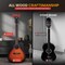 Pyle Steel String Acoustic Guitar Kit, 4/4 Full Size Cutaway All-Wood Guitarra Acustica with Premium PGSTGR007SBD - alternate 2