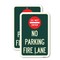 Signmission Do Not Enter No Parking Fire Lane with Graphic, 18'' X 24'' 2 Signs, Heavy Gauge Aluminum, 2PK A-1824-2PACK-24149 - alternate 1