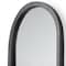 Homeroots 19" Black And Clear Glass Bottle Metal And Mirrored Glass Oval Wall Vase 608652 - alternate 3