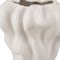 Homeroots 12" Cream Abstract Sculptural Ceramic Table Vase 608337 - alternate 3