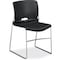 Hon 4040 Series High Density Olson Stacker Chair, Onyx Seat Color, Plastic Seat Material, 4PK 4041ON - alternate 1