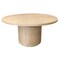 Homeroots 60" Natural and Brown Rounded Solid Wood Pedestal Base Dining Table 563913 - alternate 2