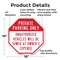 Signmission Private Parking Only Unauthorized V, 10 Inch X 10 Inch, Aluminum Metal Signs OC-A-10-173 - alternate 4
