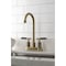 Kingston Brass Double-Handle 4" Centerset Bar Faucet, Antique Brass KB8493CKL - alternate 4