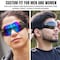 Bison Life Safety Goggles, Blue Lens, Anti-Fog & Anti-Scratch, Foam Padding, Venteding, Mirage Series SH-MRSG-BMLBKS-MS19 - alternate 2