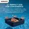 Sunjoy Pool Gazebo with 2 size wicker floating pool tray-Navy A109900101 - alternate 2