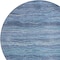 Homeroots 8' Denim Blue And Sky Blue Round Abstract Washable Indoor Outdoor Area Rug 618270 - alternate 3