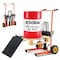 Vevor Material Lift Winch Stacker 450 lbs Pallet Truck Dolly 35.8-inch Lift scddc900 - alternate 1