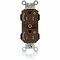 Leviton Straight Blade Receptacle, 5-15R, 15 A, 125V AC, Self-Grounded MT562-2S - alternate 1