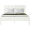 Homeroots White Shiplap Texture Solid Wood King Bed Frame 523623 - alternate 2