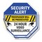 Signmission Security Alert Trespasser Will Be P, 6 inch X 6 inch, Vinyl Decal, 2PK OC-D-2PACK-6-186 - alternate 1