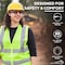 Bison Life Crystal, Safety Glasses, Anti-Scratch, Orange Lens, Frameless BLSH-ESCR-CLCT-SG3O-12 - alternate 2