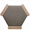 Apollo Tile Aureole 8.66 in. x 9.84 in. Matte Jet Black and Brown Porcelain Hexagon Wall and Floor Tile (8.07 sq ft/case) - 18 Sheets APLENC88GRFA - alternate 3