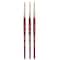 Princeton Velvetouch Round Brush, Synthetic Bristles, Short Handle Mixed Media Paintbrush, Size 6, 3PK P3950R6 - alternate 1