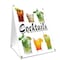 Signmission Cocktails, 24 Inch x 18 Inch A-frame Yard Sign, Plastic Sign SBC-1824-Cocktails - alternate 1