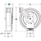 Coxreels P-LP-350 LOW PRESS SPRING REW HOSE REEL: 3/8IN ID, 50FT CAPACITY W/HOSE, 300 PSI P-LP-350 - alternate 4