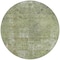 Homeroots 8' Artichoke Green And Beige Round Abstract Washable Indoor Outdoor Area Rug 615490 - alternate 5