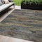 Homeroots 5' X 8' Graphite And Gray Abstract Washable Indoor Outdoor Area Rug 612504 - alternate 1