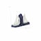 Homeroots Set of Two 5" Blue And White Cast Iron Sailboat Decorative Bookends, 2PK 483279 - alternate 2