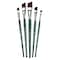 Silver Brush Ruby Satin Angle Brushes, 5-Piece Set RS-2551 - alternate 1