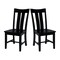 Whitewood Industries Set of Two Ava Dining Chairs, Black, PK2 CI46-13P - alternate 5