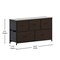 Flash Furniture Harris 5 Drawer Storage Dresser with Black Cast Iron Frame, Brown Wood Top and Brown Easy Pull Engi WX-5L206-MDF-BK-BR-GG - alternate 4