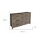 Homeroots 62" Brown Solid Wood Six Drawer Double Dresser 524555 - alternate 3