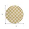 Homeroots 8' Gold And Ivory Round Polka Dot Washable Indoor Outdoor Area Rug 614895 - alternate 4