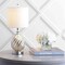 Jonathan Y Lawrence 20.5" Glass/Metal LED Table Lamp, Mercury Silver JYL1034A - alternate 5