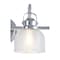 Jonathan Y Virginia 17.25" 2-Light Metal/Glass LED Vanity Light, Chrome JYL7408A - alternate 2