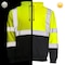 Dome75 Hi-Vis Pullover Hoodie, ANSI/ISEA 107-2020 Class 3, Polyester, Hi-Vis Yellow/Black Bottom, MD DHP1632 - alternate 3