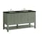 James Martin Vanities Breckenridge 60" Double Vanity, Smokey Celadon, w/ 3 CM Phantome Eclos Top 330-V60D-SC-3PHT - alternate 3